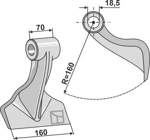 Hammerschlegel 160x70mm